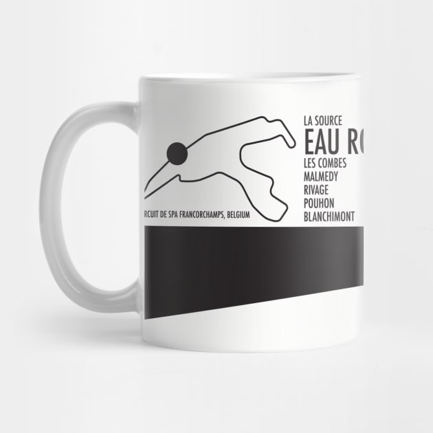 Circuit de Spa-Francorchamps Eau Rouge by funkymonkeytees